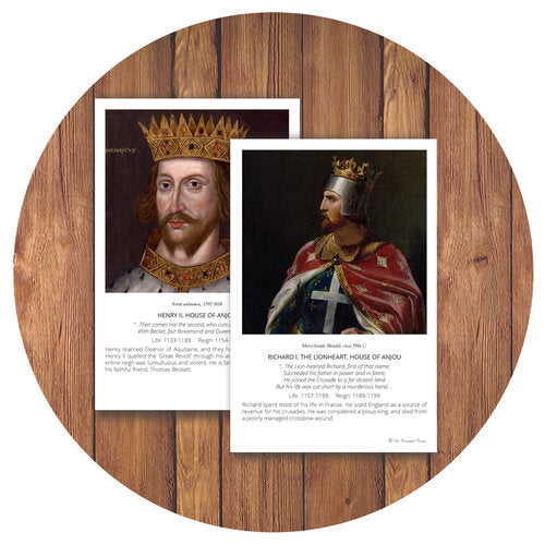 The Peaceful Press: Kings and Queens of England Art Cards