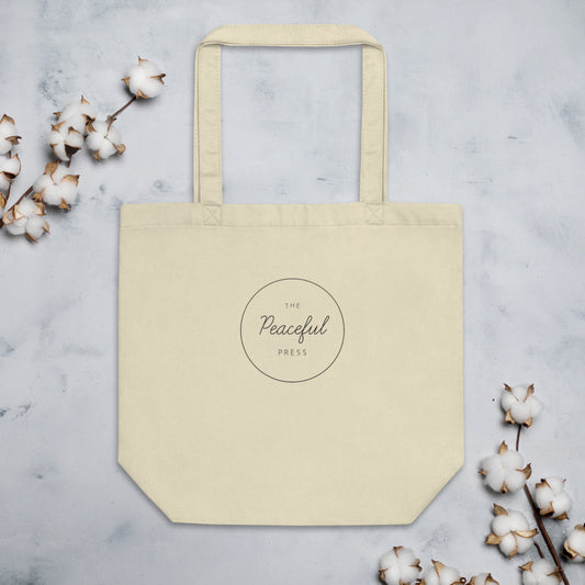 The Peaceful Press: Logo Eco Tote Bag